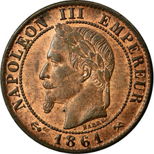 Moneta, Francia, Napoleon III, Napoléon III, Centime, 1861, Bordeaux, SPL-