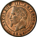 Moneta, Francia, Napoleon III, Napoléon III, Centime, 1861, Bordeaux, SPL-