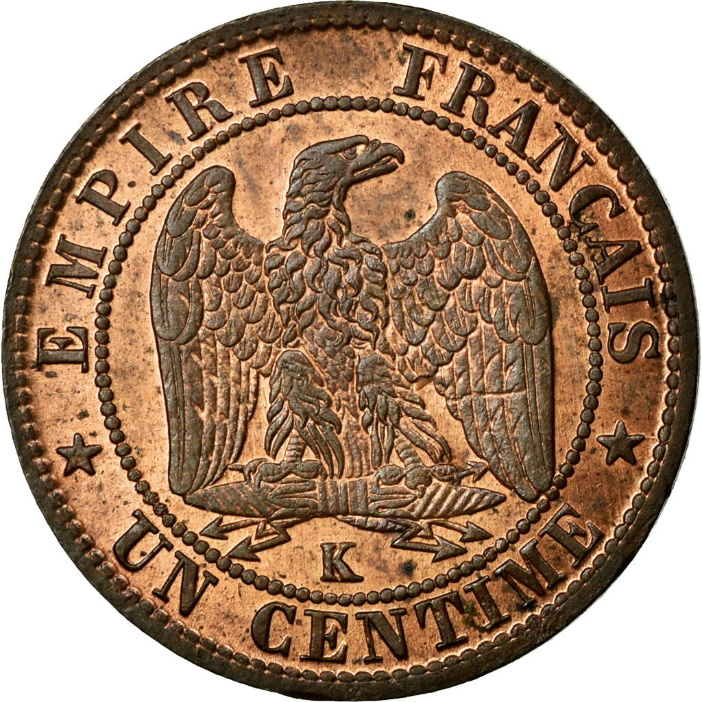 Moneta, Francia, Napoleon III, Napoléon III, Centime, 1861, Bordeaux, SPL-