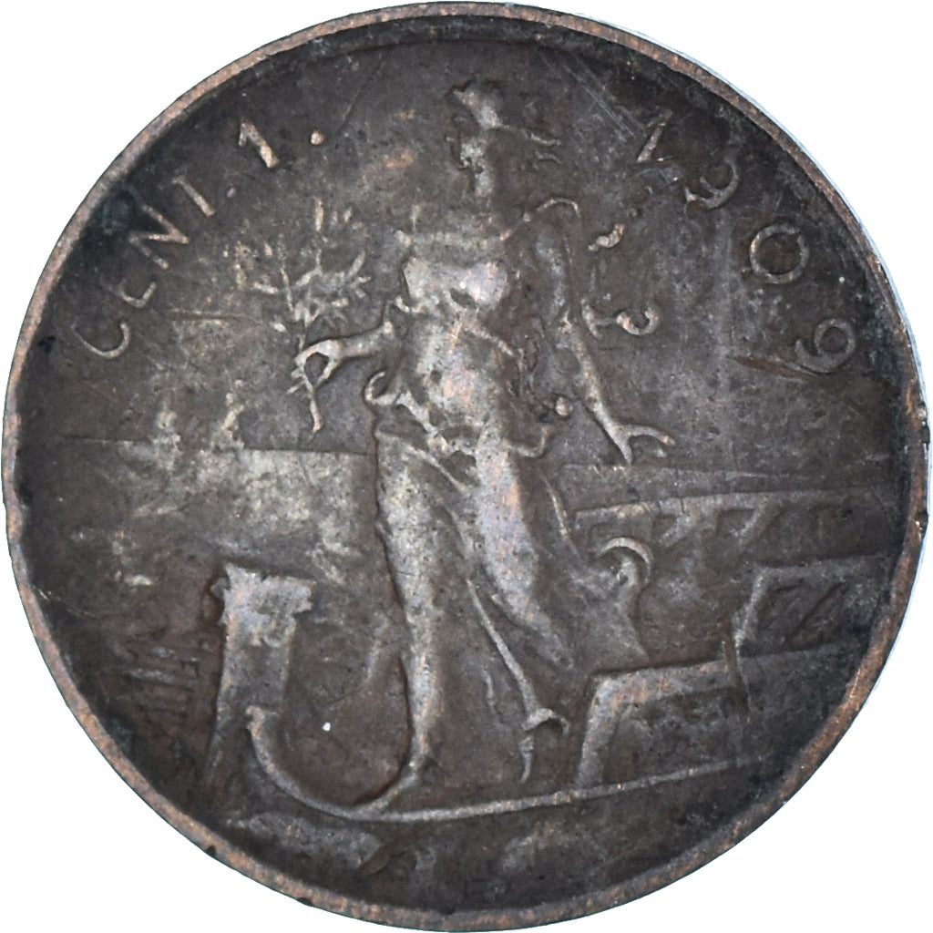 Moeda, Itália, Centesimo, 1909