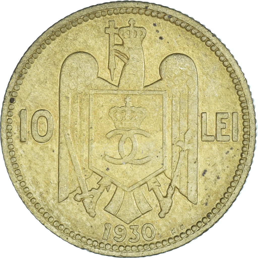 Monnaie, Roumanie, 10 Lei, 1930