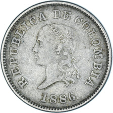 Moneda, Colombia, 5 Centavos, 1886