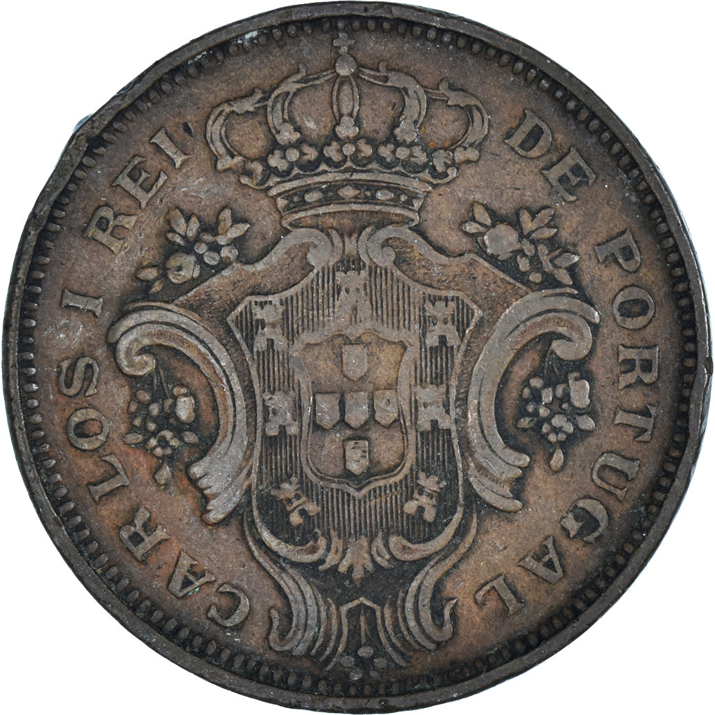 Coin, Portugal, 10 Reis, 1901