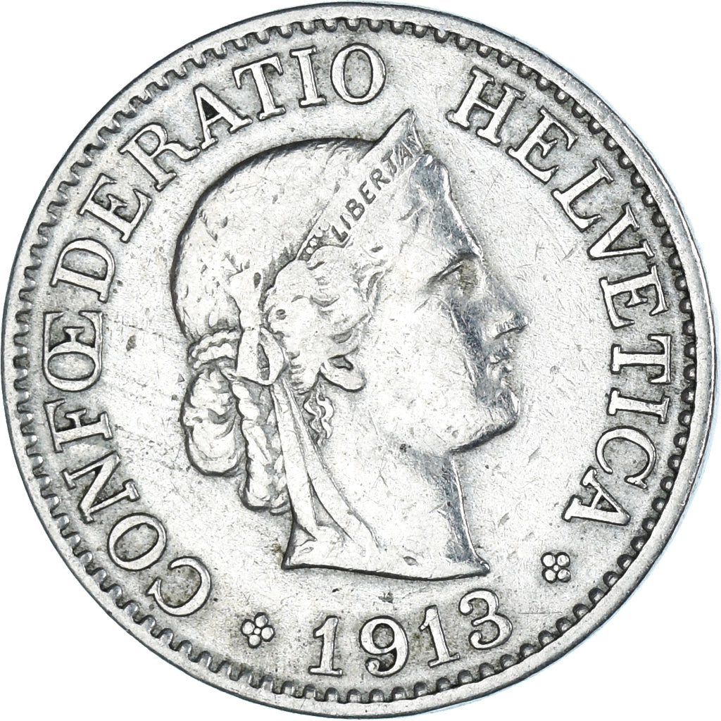 Münze, Schweiz, 10 Rappen, 1913