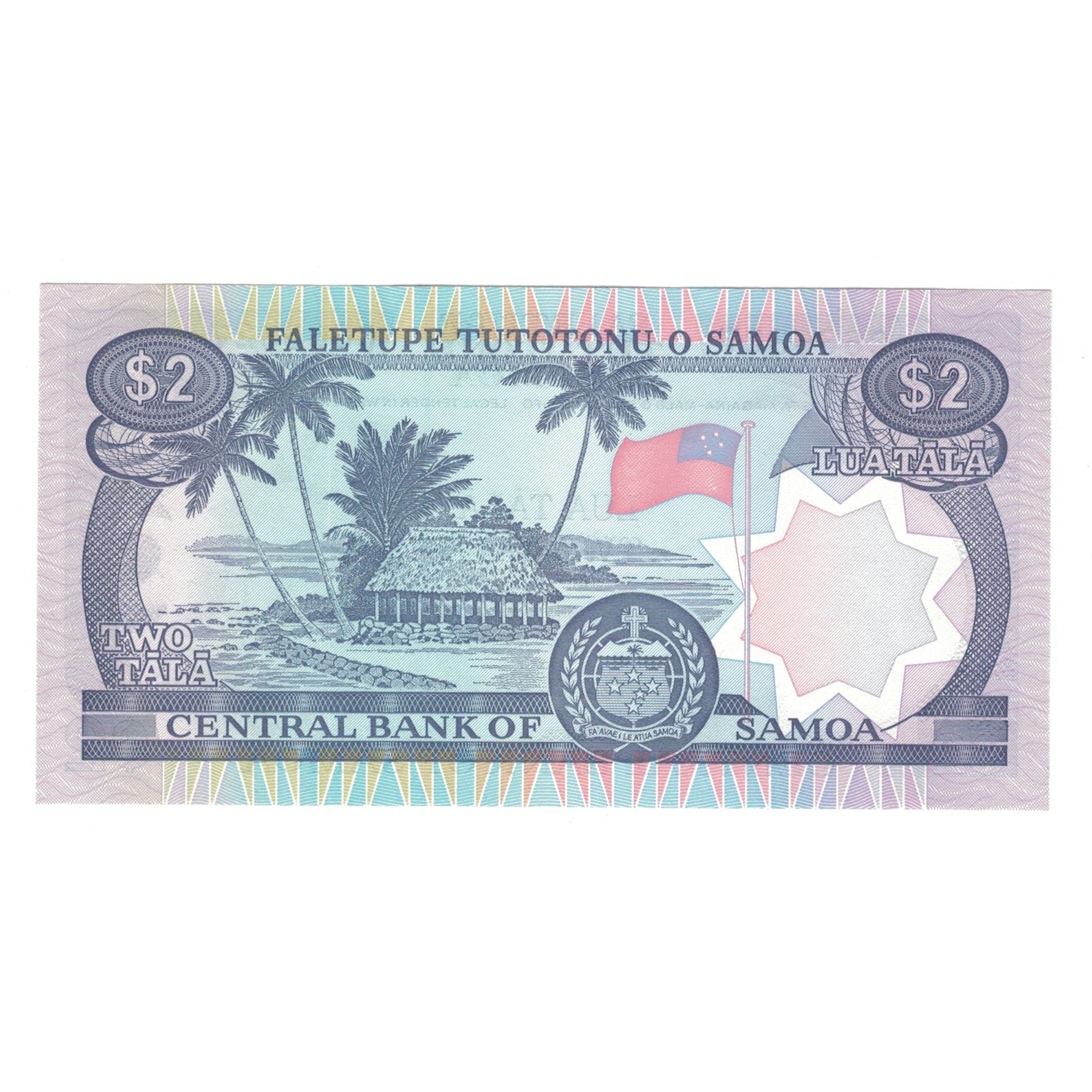 Banknot, Samoa Zachodnia, 2 Tala, KM:25, UNC(65-70)