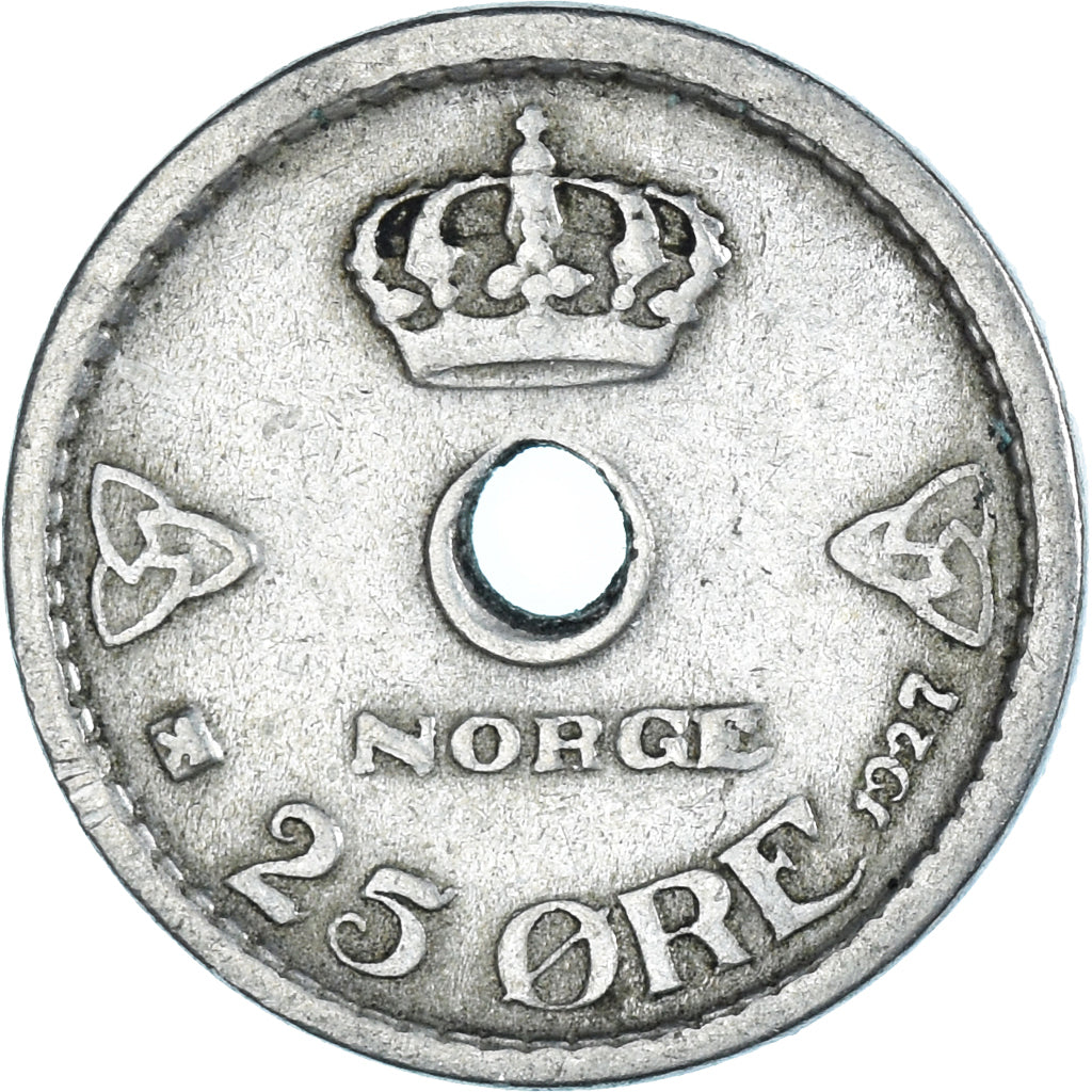 Monnaie, Norvège, 25 Öre, 1927