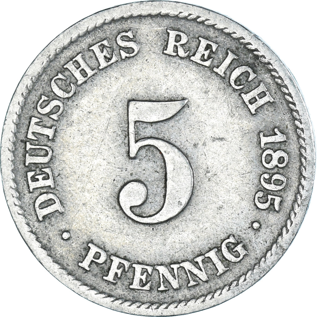 Moneta, NIEMCY - IMPERIUM, 5 Pfennig, 1895