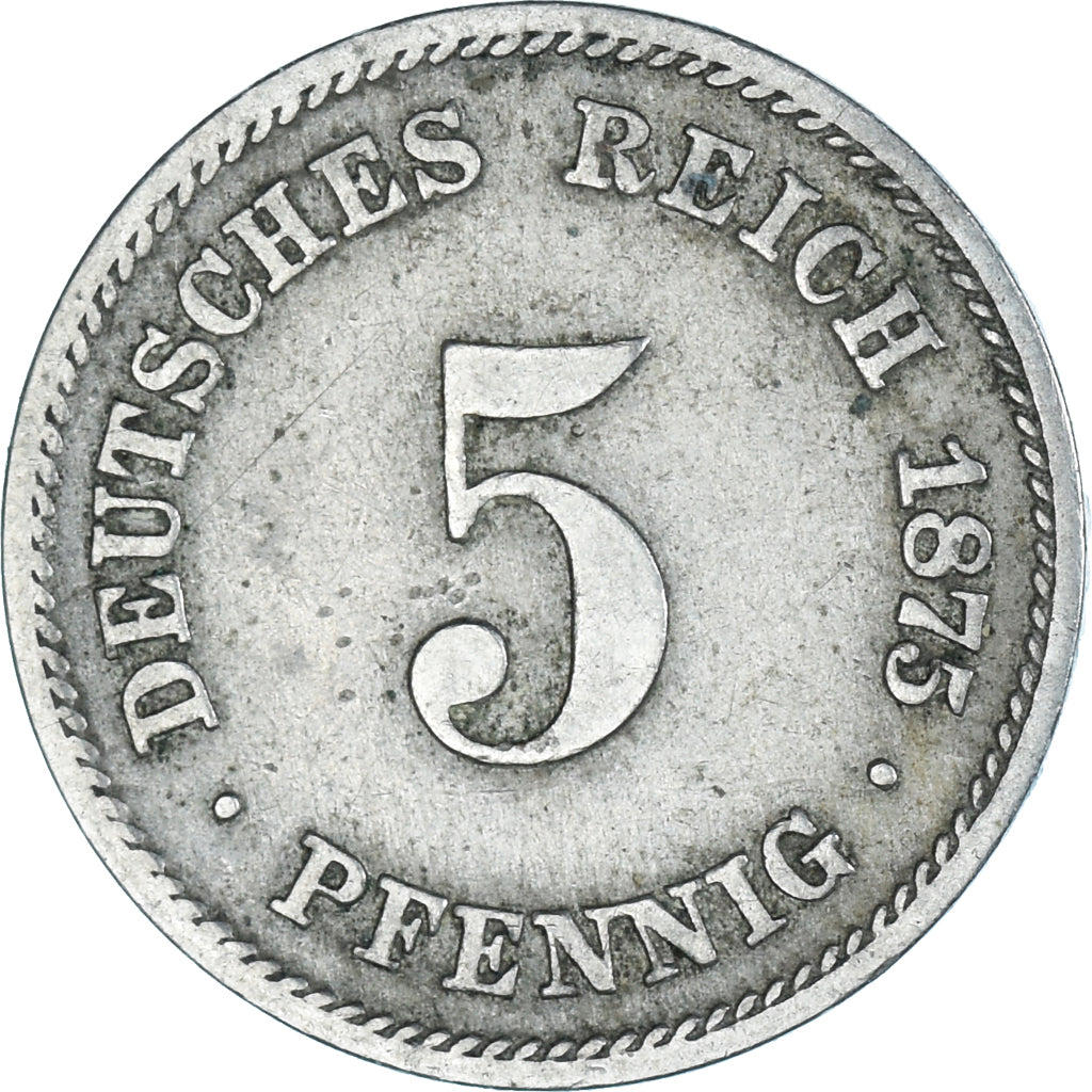 Munten, DUITSLAND - KEIZERRIJK, 5 Pfennig, 1875