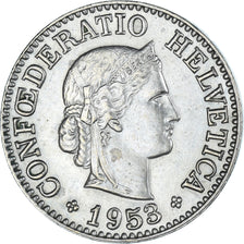 Münze, Schweiz, 10 Rappen, 1953