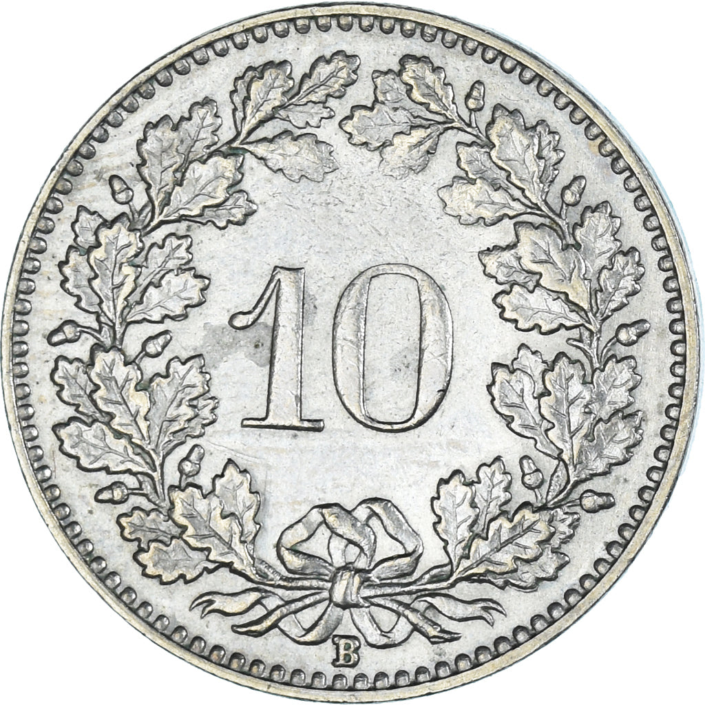 Münze, Schweiz, 10 Rappen, 1953