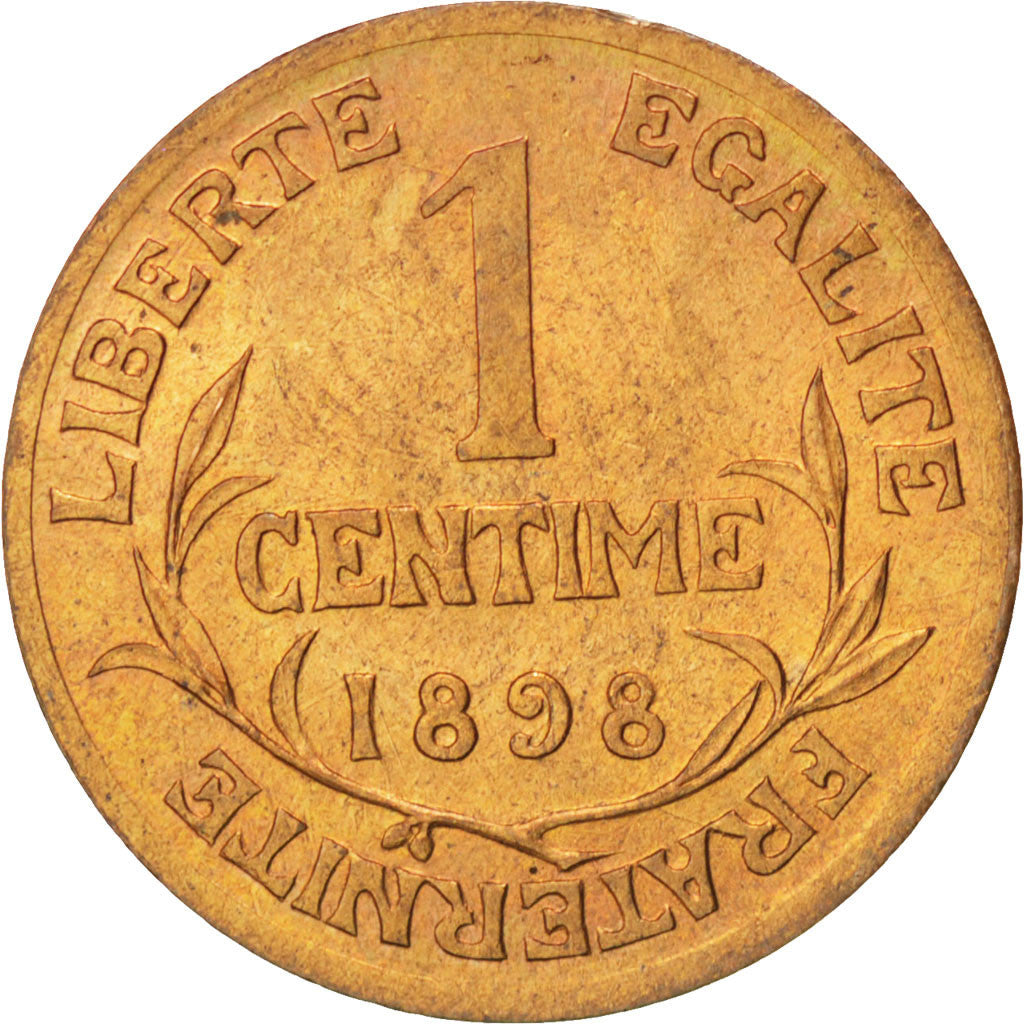 FRANCE, Dupuis, Centime, 1898, Paris, KM #840, MS(63), Bronze, 15, Gadoury #90,.