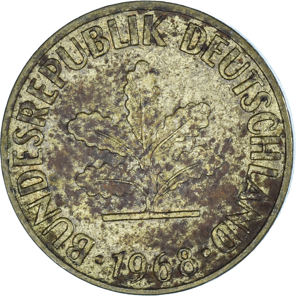 Coin, Germany, 5 Pfennig, 1968