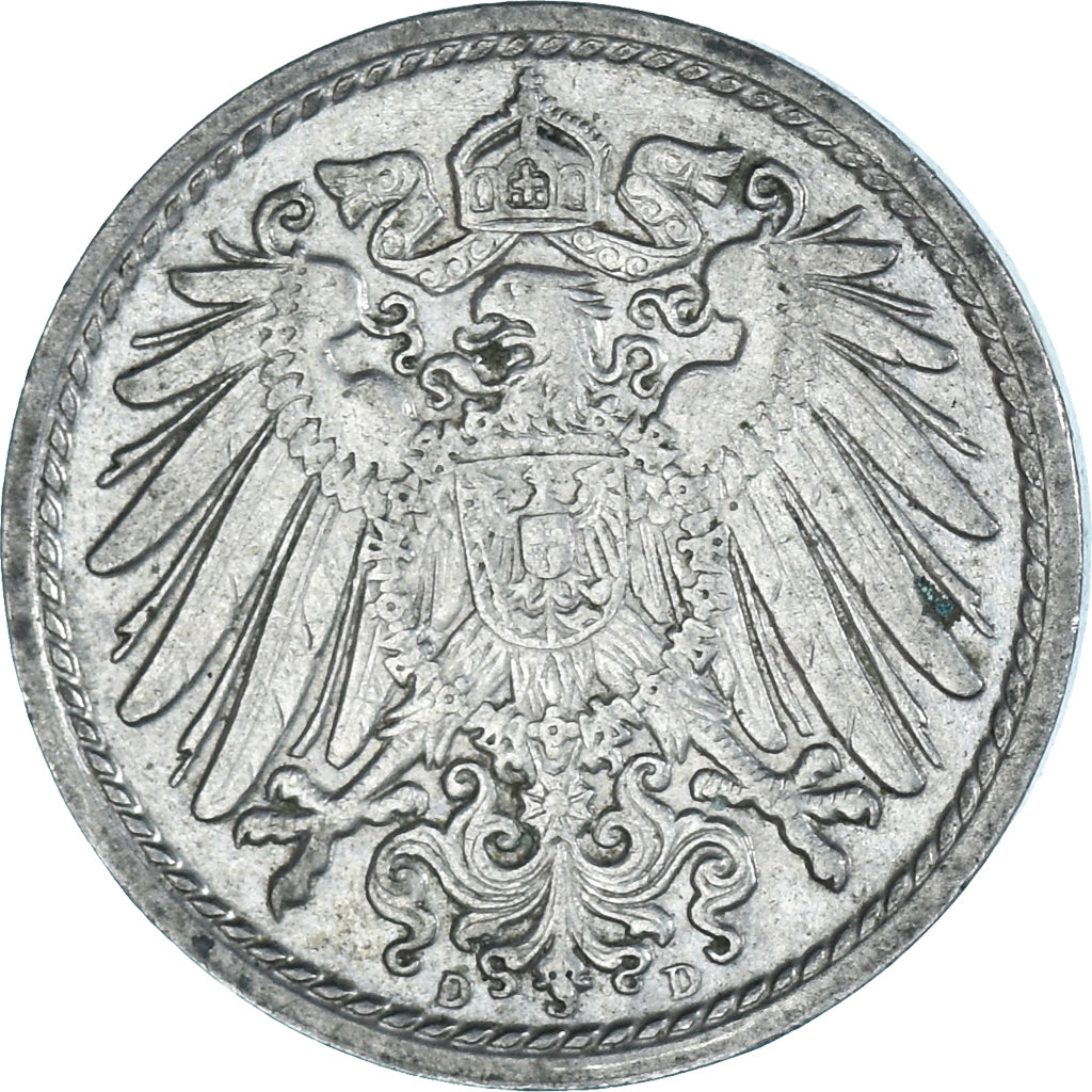Moneta, Germania, 5 Pfennig, 1915
