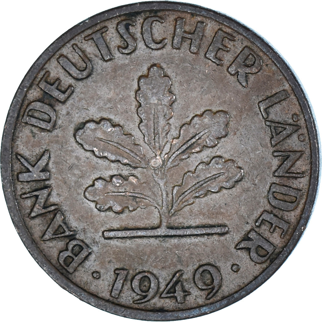 Moeda, Alemanha, Pfennig, 1949