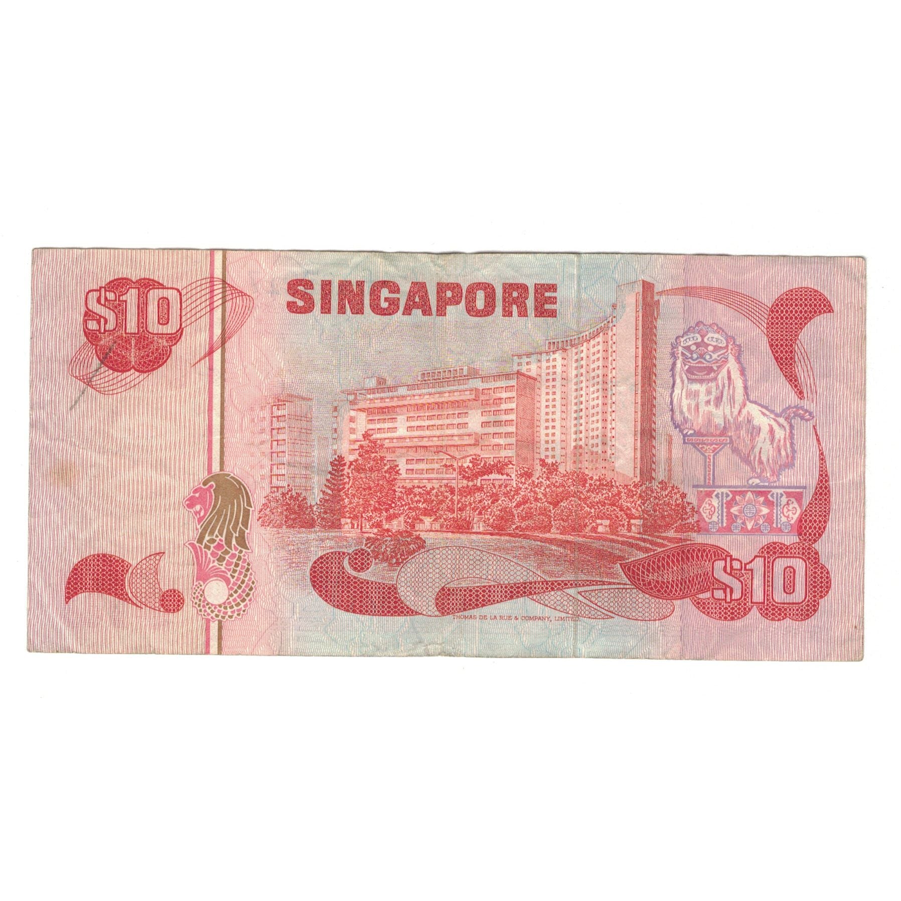 Banknote, Singapore, 10 Dollars, Undated (1976), KM:11b, VF(30-35)