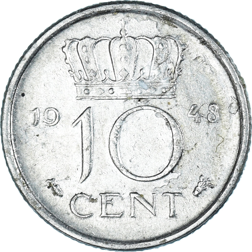 Coin, Netherlands, 10 Cents, 1948