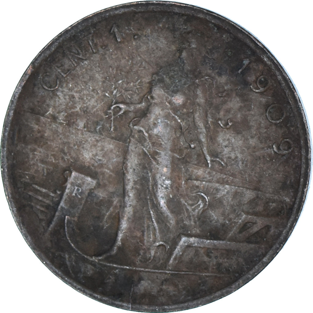 Coin, Italy, Centesimo, 1909