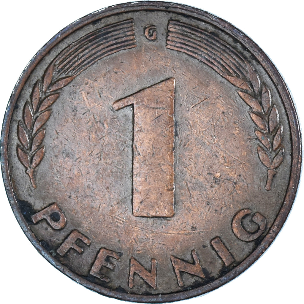 Moeda, Alemanha, Pfennig, 1949