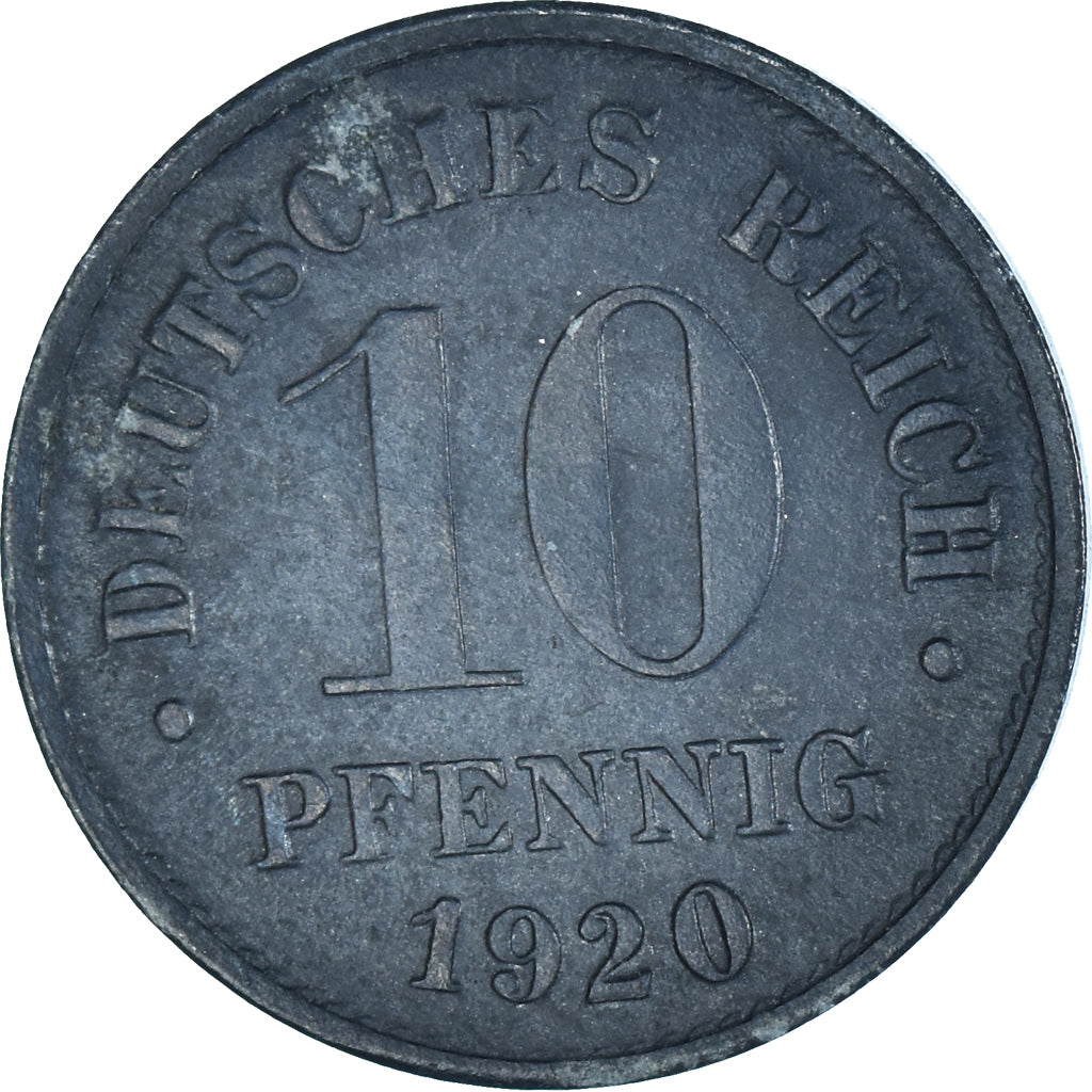 Coin, Germany, 10 Pfennig, 1920