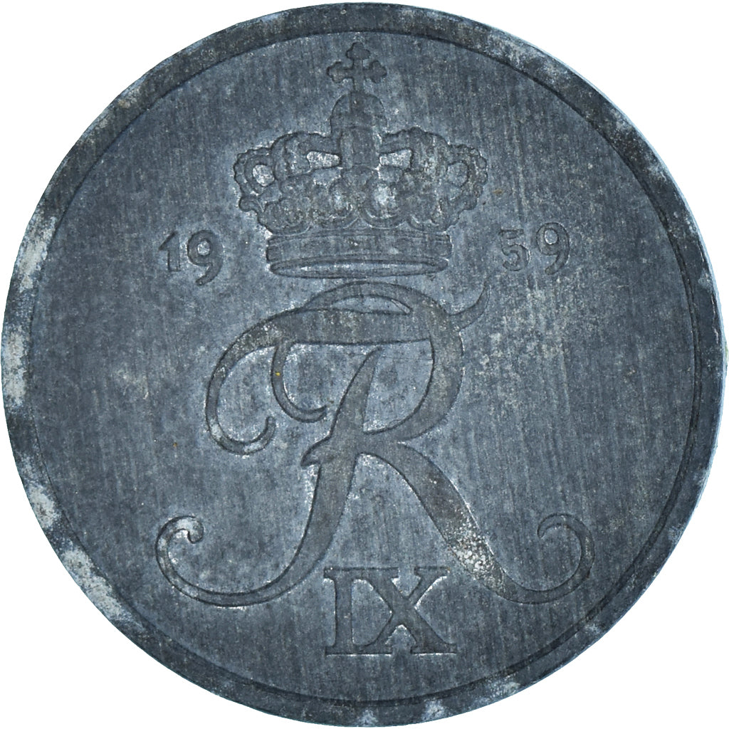 Monnaie, Danemark, 2 Öre, 1959