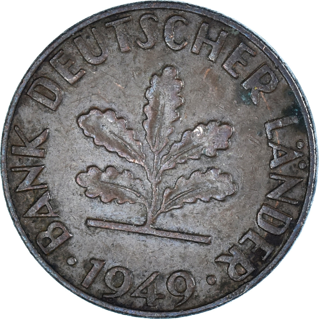 Moneta, Niemcy, Pfennig, 1949