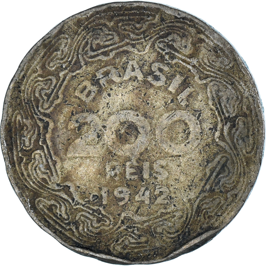 Moneda, Brasil, 200 Reis, 1942