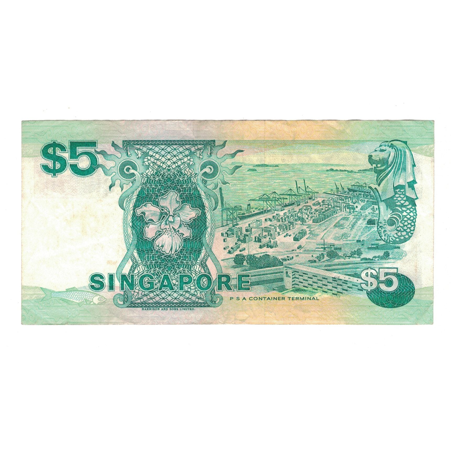 Banknote, Singapore, 5 Dollars, Undated (1989), KM:19, EF(40-45)