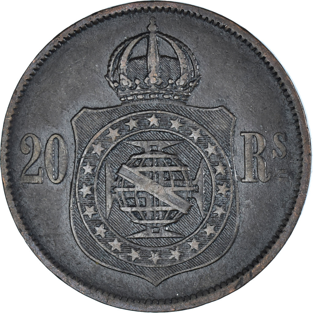 Moneta, Brasile, 20 Reis, 1869