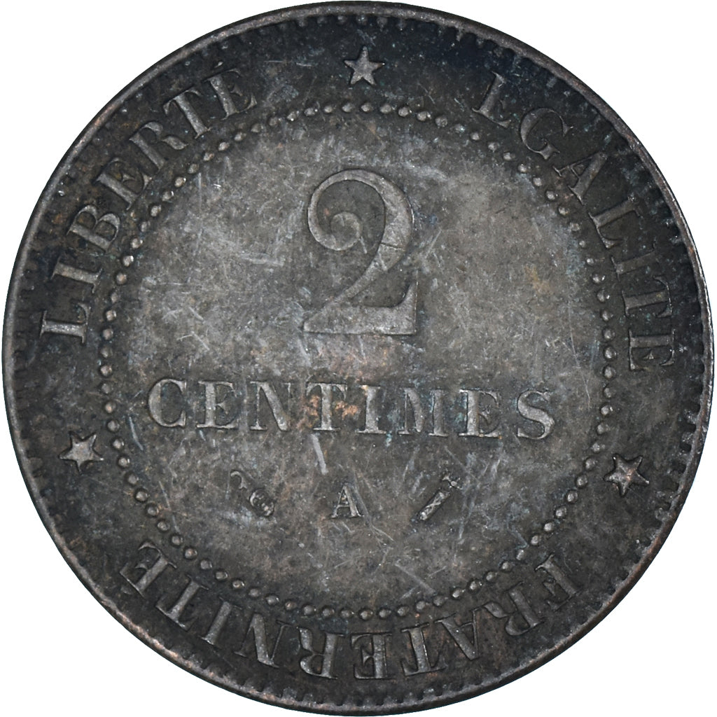 Moeda, França, 2 Centimes, 1893