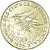 Coin, Central African States, 5 Francs, 1985