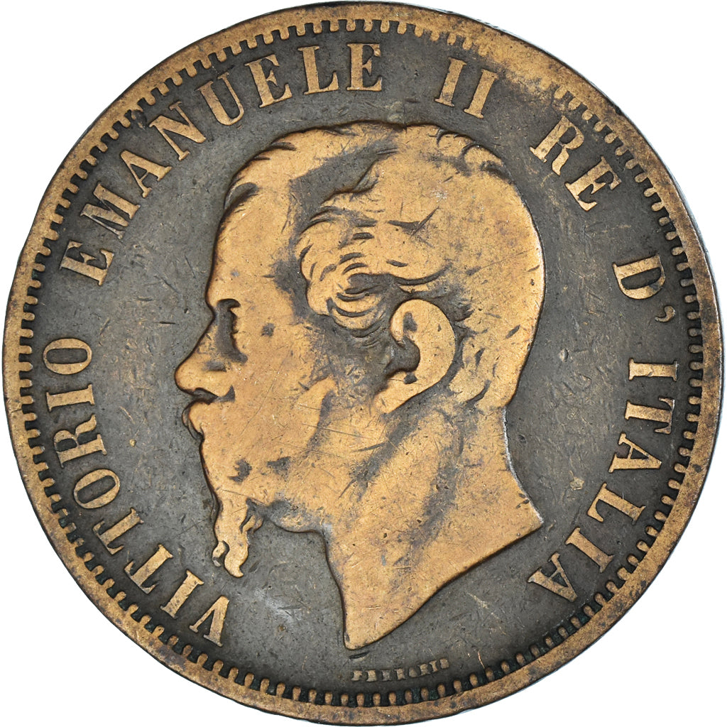 Moeda, Itália, 10 Centesimi, 1866