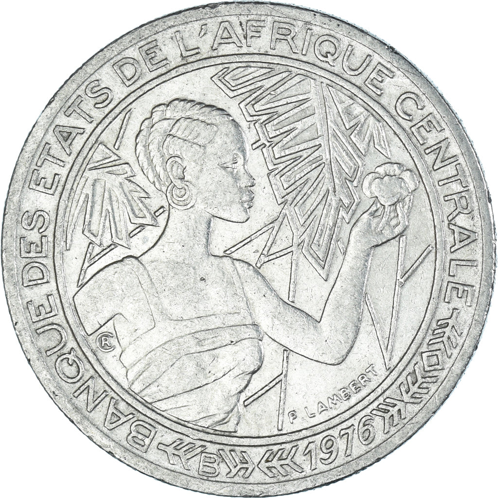 Coin, Central African States, 500 Francs, 1976