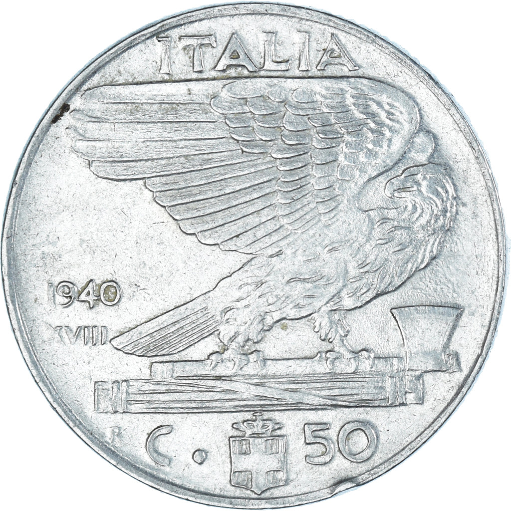 Münze, Italien, 50 Centesimi, 1940