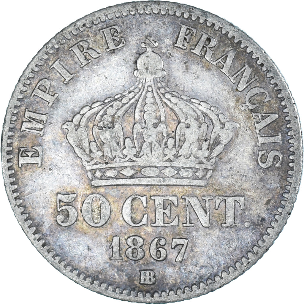 Coin, France, 50 Centimes, 1867