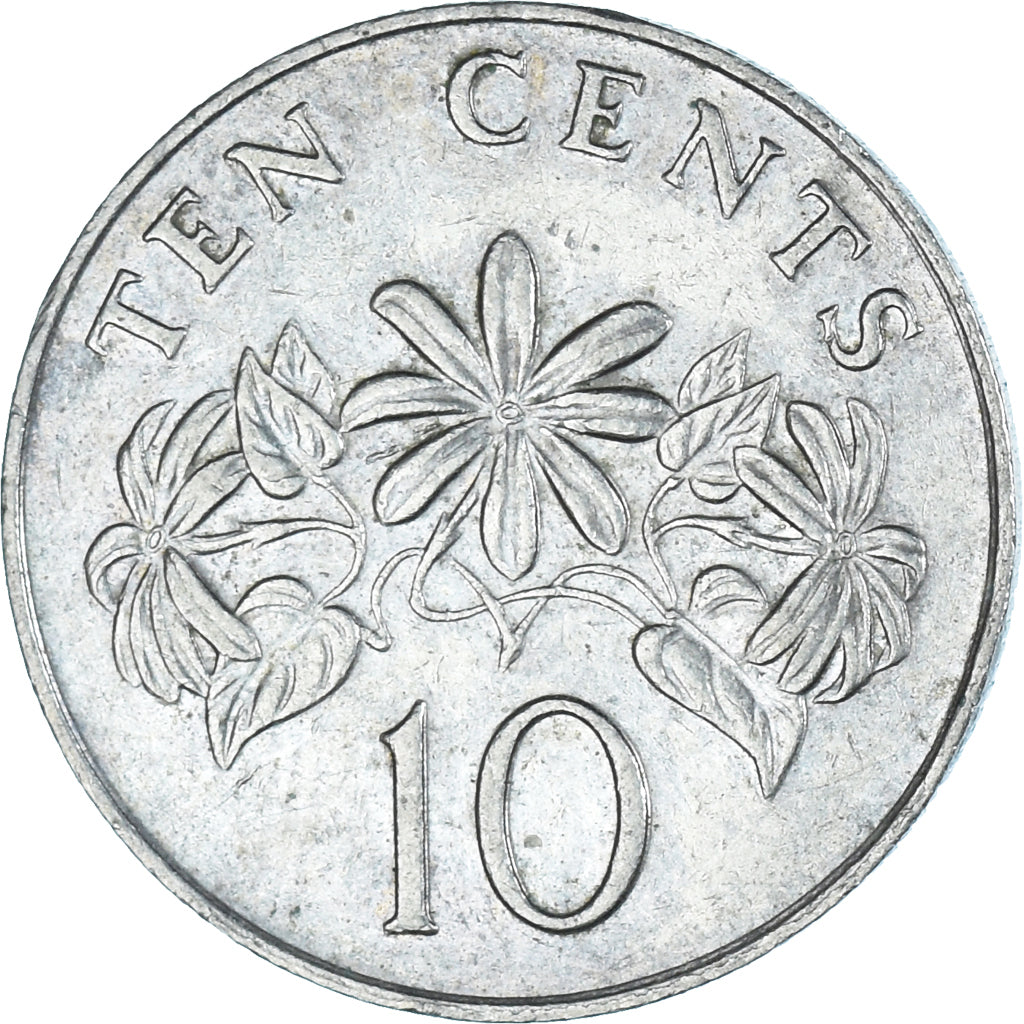 Münze, Singapur, 10 Cents, 1986
