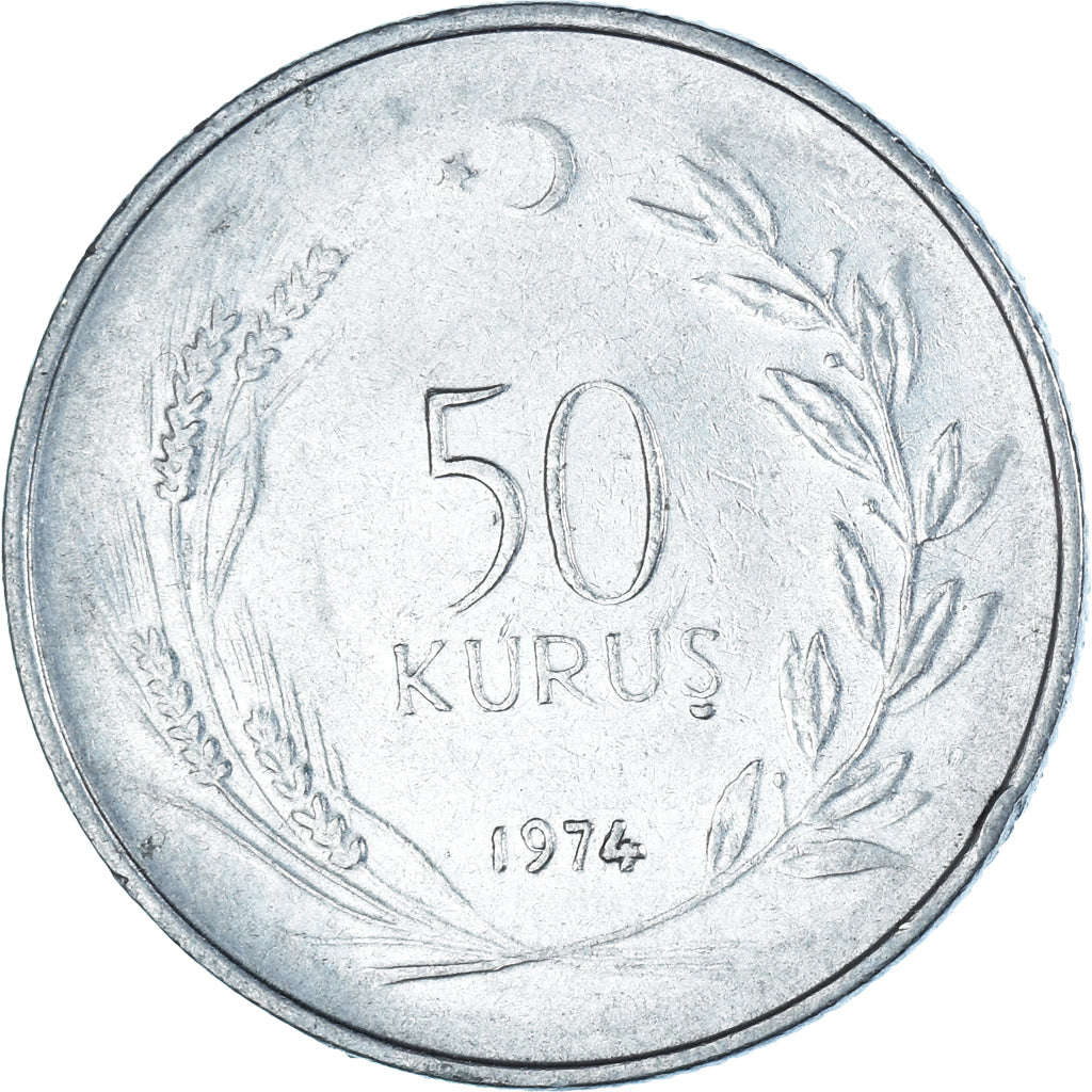 Munten, Turkije, 50 Kurus, 1974