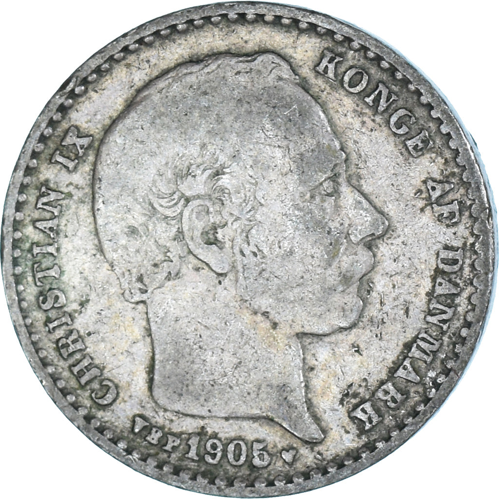 Moneta, Danimarca, 25 Öre, 1905