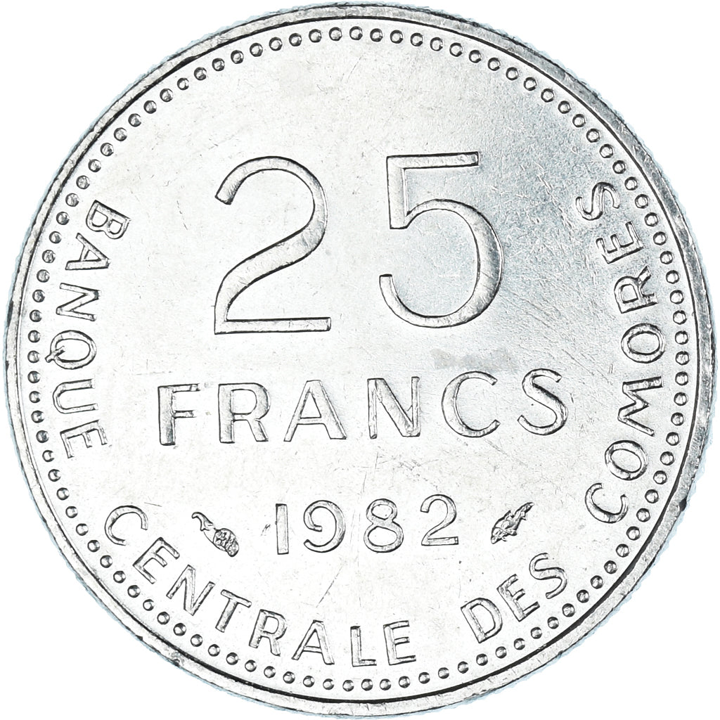 Moneta, Comore, 25 Francs, 1982