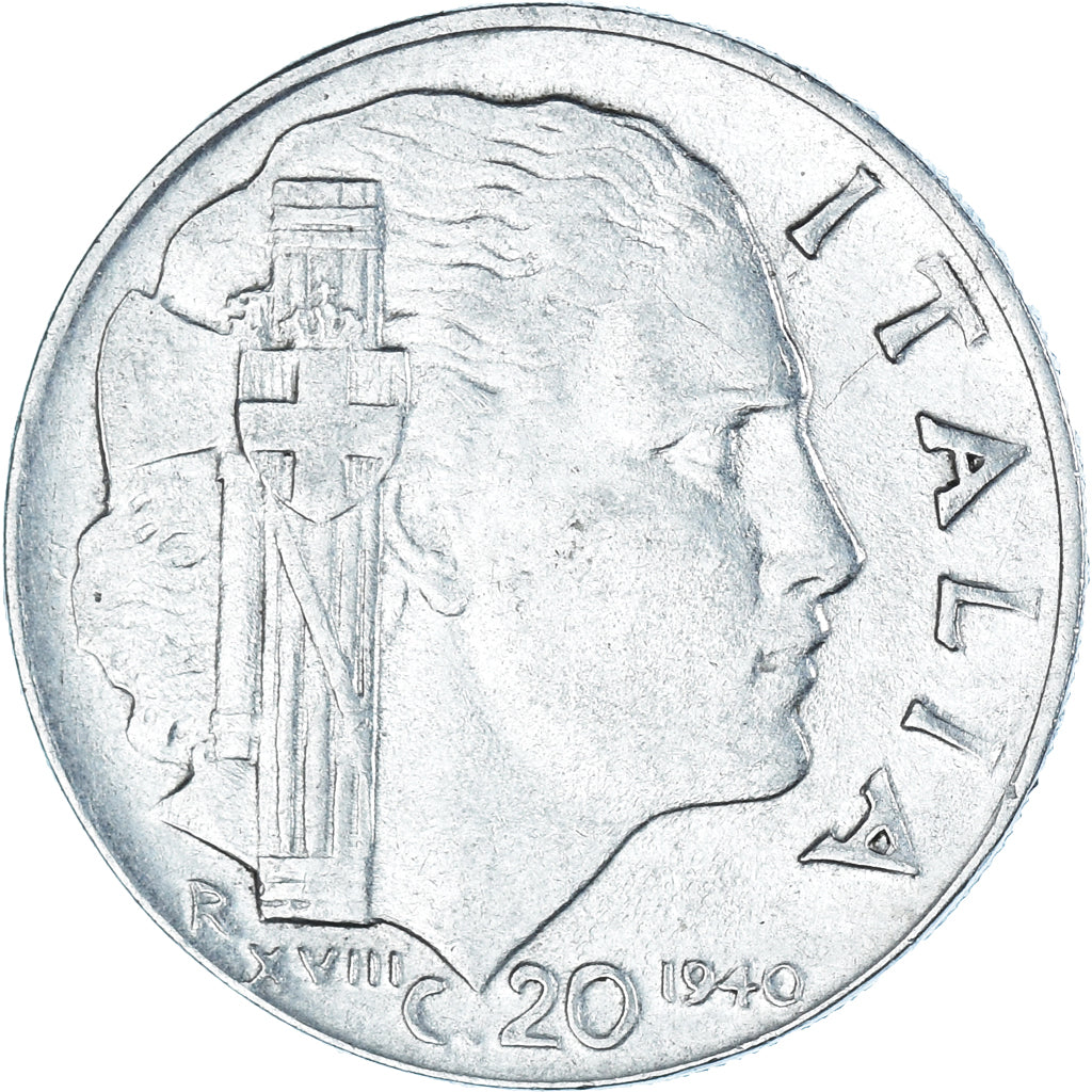 Coin, Italy, 20 Centesimi, 1940