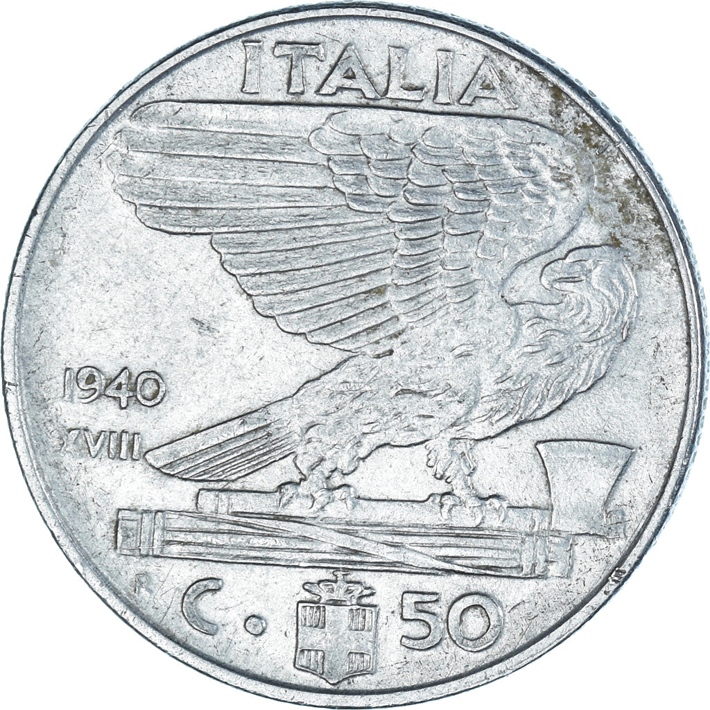Coin, Italy, 50 Centesimi, 1940