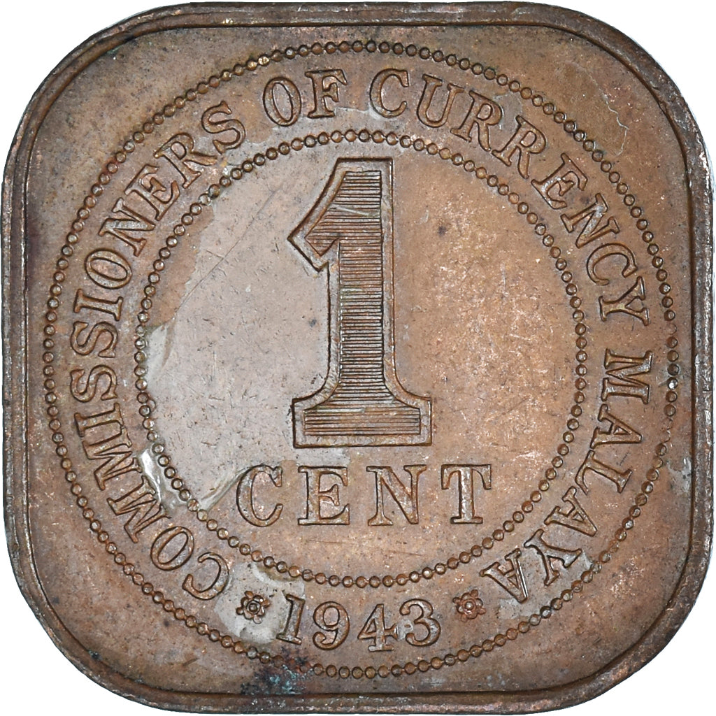 Moneta, Malesia, Cent, 1943