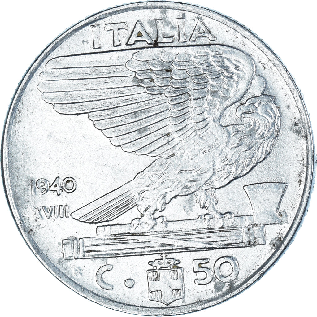 Moneta, Italia, 50 Centesimi, 1940
