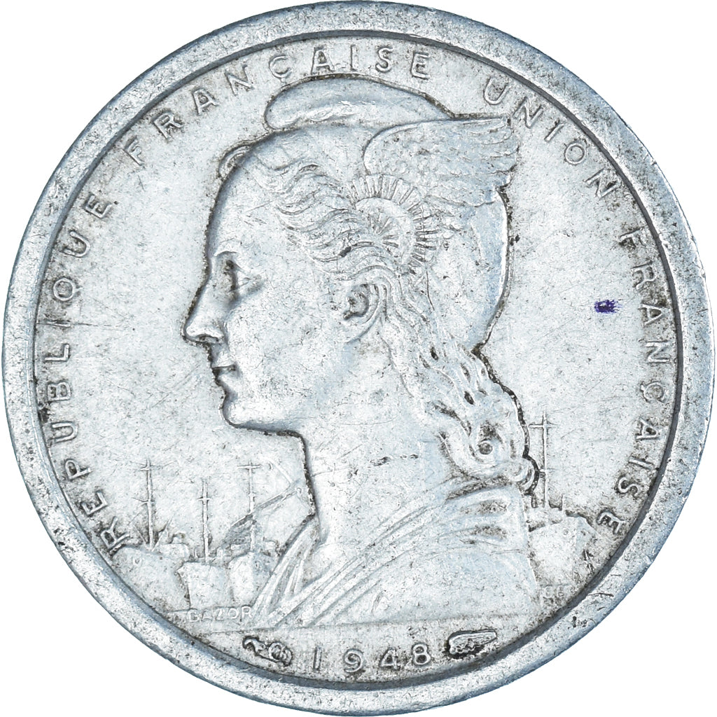 Coin, French West Africa, Franc, 1948