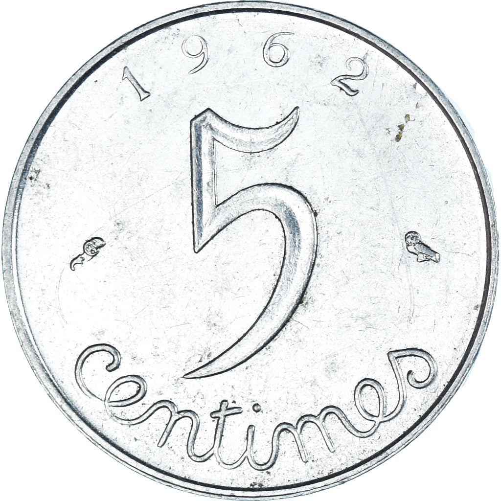 Moneta, Francia, 5 Centimes, 1962