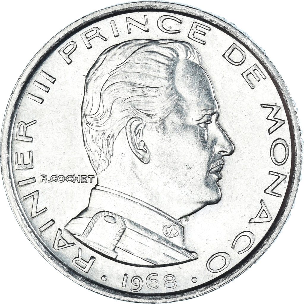 Monnaie, Monaco, Franc, 1968