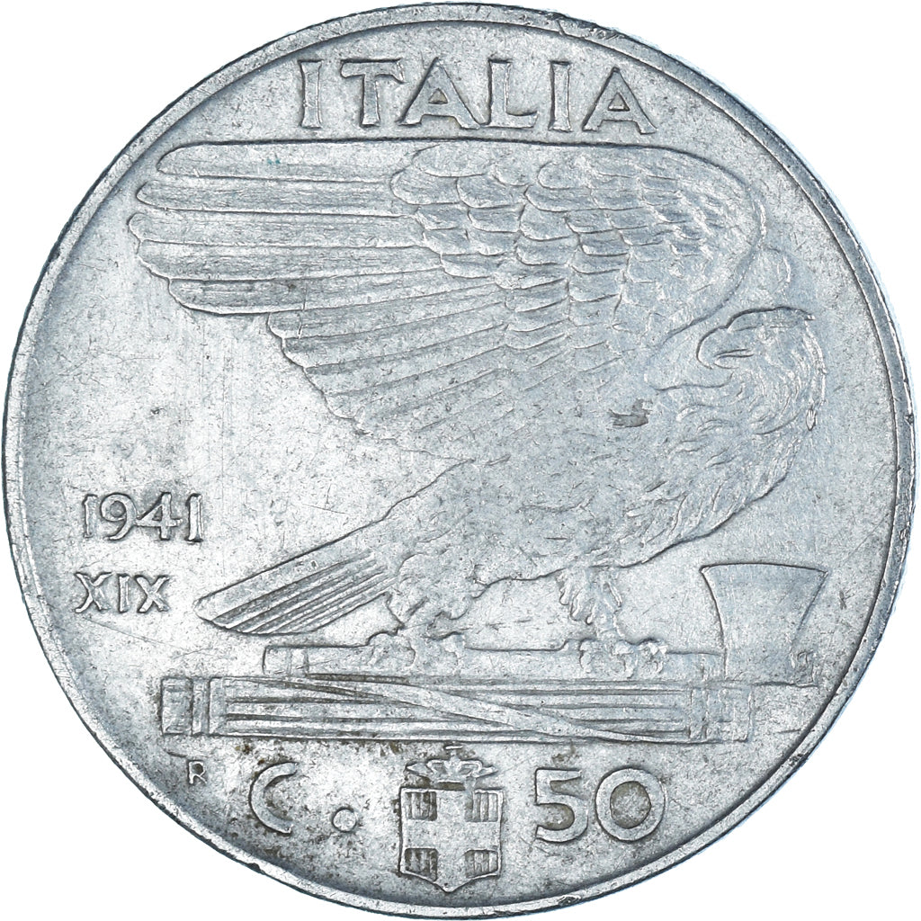 Munten, Italië, 50 Centesimi, 1941