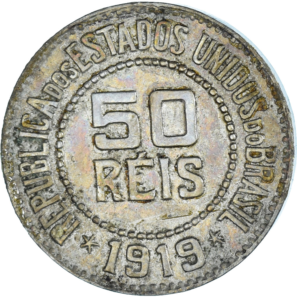 Moneta, Brazylia, 50 Reis, 1919