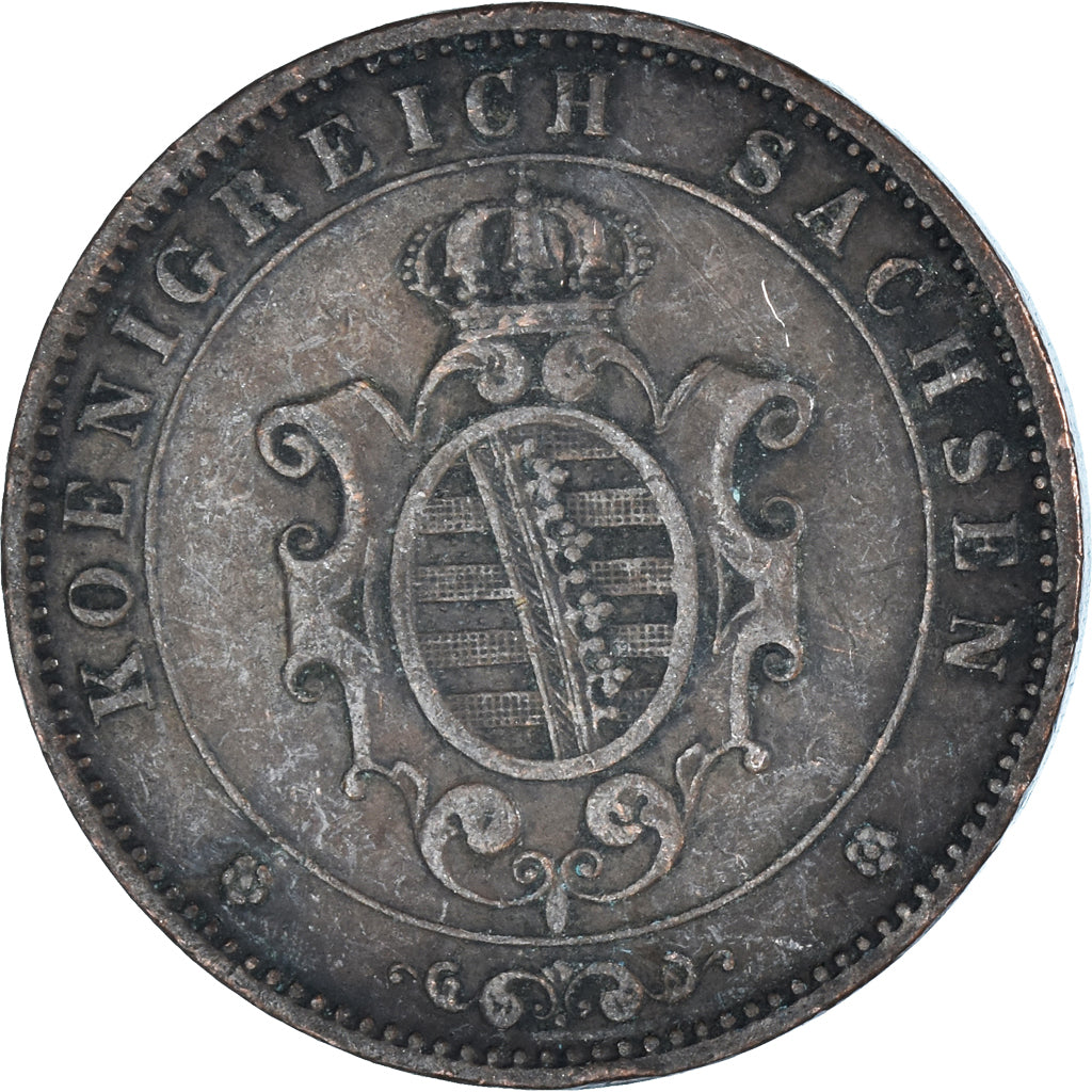 Coin, German States, 5 Pfennig, 1864