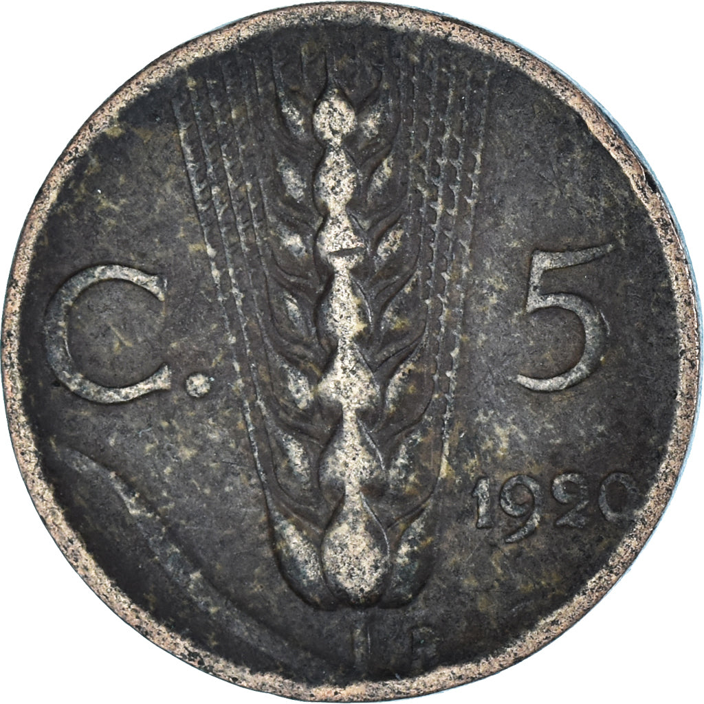 Coin, Italy, 5 Centesimi, 1920