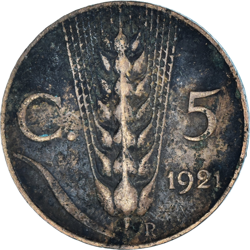 Moneta, Italia, 5 Centesimi, 1921